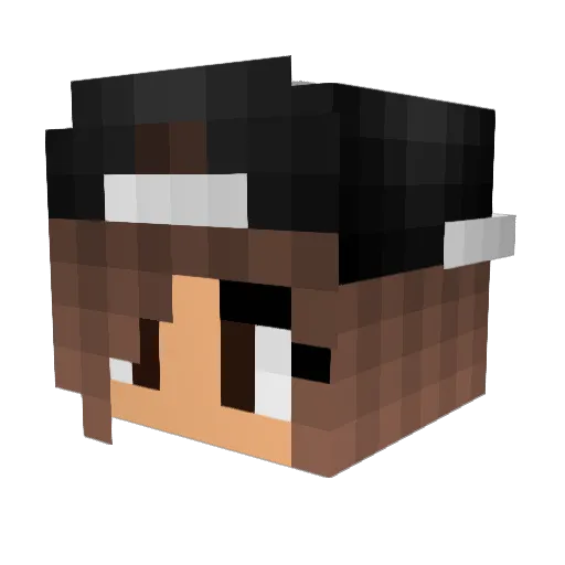 xLetsLeo Minecraft avatar head, 3D render