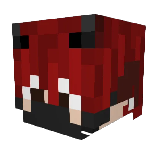 xLetterKx Minecraft avatar head, 3D render