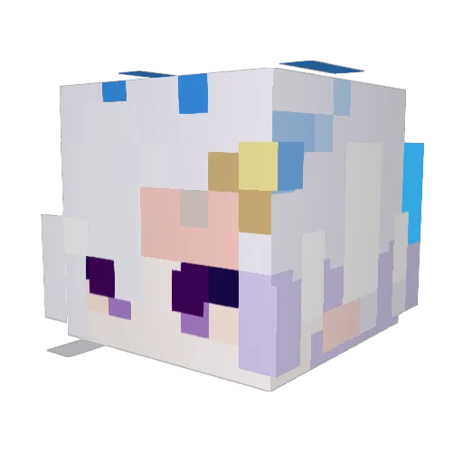 xLevi_9 Minecraft avatar head, 3D render