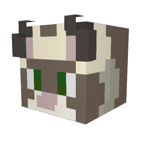 xLieve Minecraft avatar head, 3D render