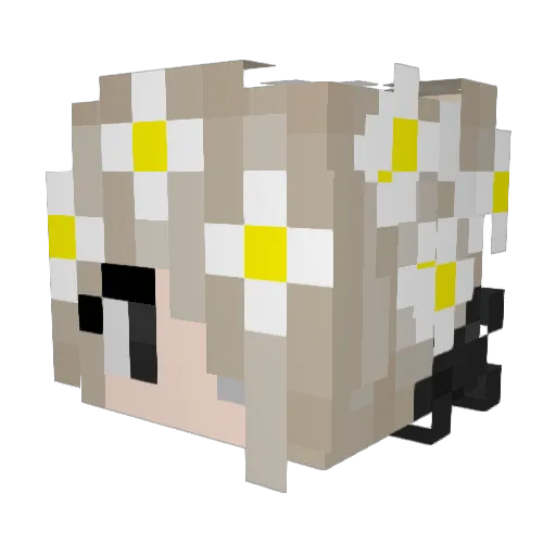 xLighty172 Minecraft avatar head, 3D render