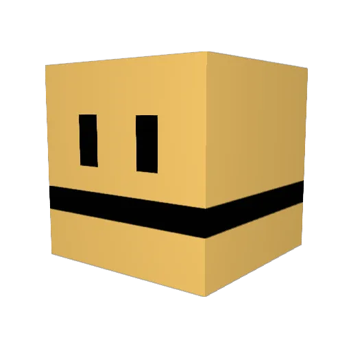xLike8 Minecraft avatar head, 3D render