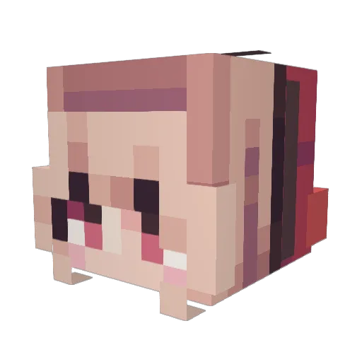 xLilShrimpx Minecraft avatar head, 3D render