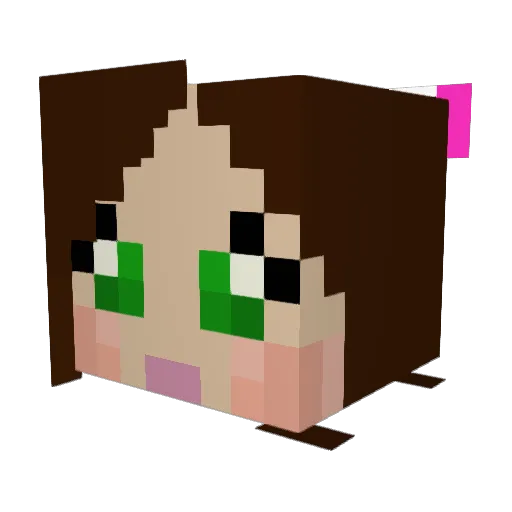 xLimewireX Minecraft avatar head, 3D render