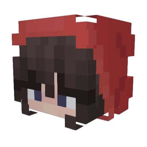 xLinaTn_ Minecraft avatar head, 3D render