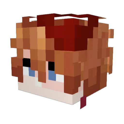 xLionLinkx Minecraft avatar head, 3D render