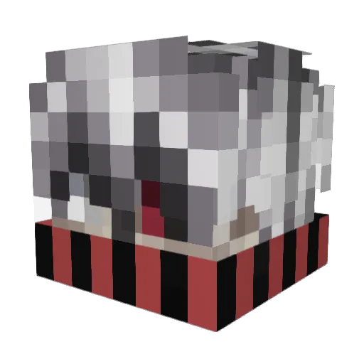 xLixiaa Minecraft avatar head, 3D render