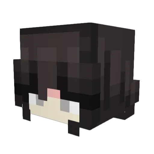 xLixxa Minecraft avatar head, 3D render