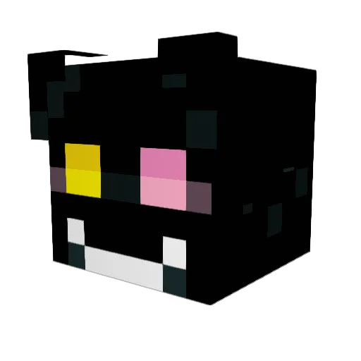 xLocalKatzx Minecraft avatar head, 3D render