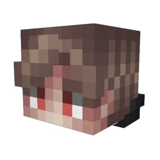 xLuciq_ Minecraft avatar head, 3D render