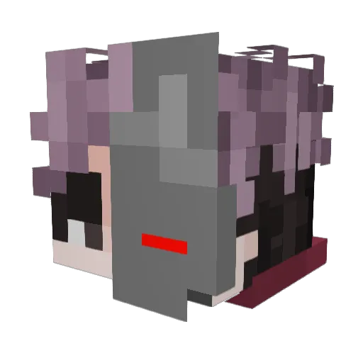 xLucky_ Minecraft avatar head, 3D render
