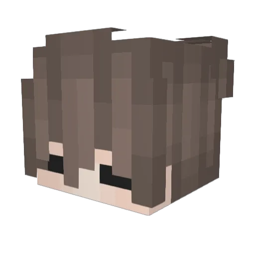 xLuffer Minecraft avatar head, 3D render