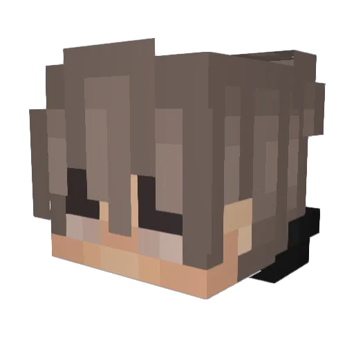 xLuisilloxrd Minecraft avatar head, 3D render