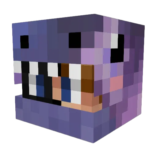 xLukGamer Minecraft avatar head, 3D render