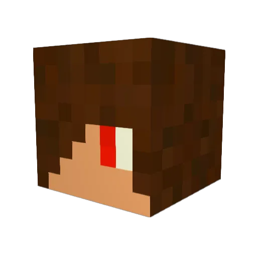 xLukas97 Minecraft avatar head, 3D render