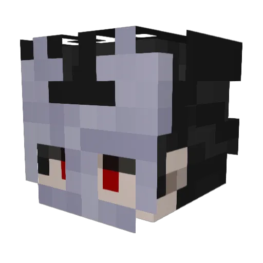 xLukra Minecraft avatar head, 3D render