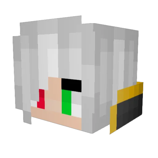 xLunaKarolx Minecraft avatar head, 3D render