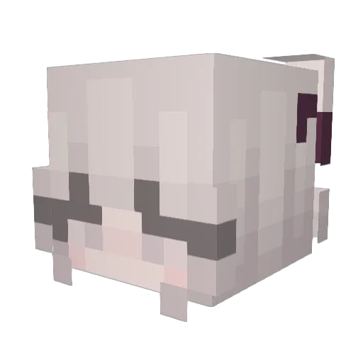 xLuna_WolfixX Minecraft avatar head, 3D render