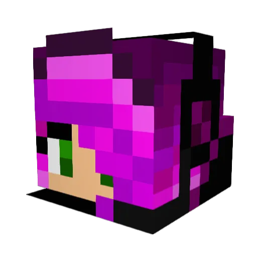 xLunarTree Minecraft avatar head, 3D render