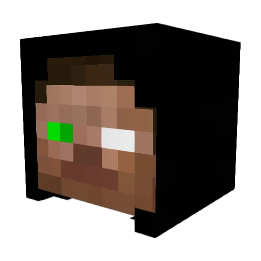 xLunny Minecraft avatar head, 3D render