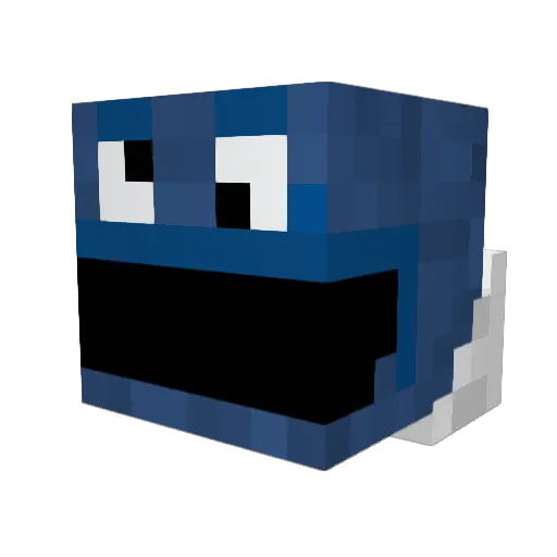 xLuxe Minecraft avatar head, 3D render