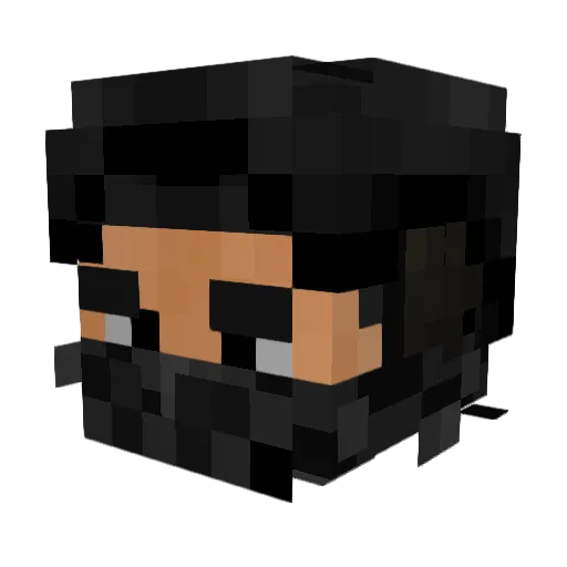 xLvis Minecraft avatar head, 3D render