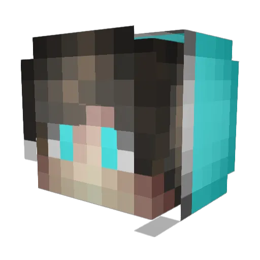 xLxrdofdeath Minecraft avatar head, 3D render