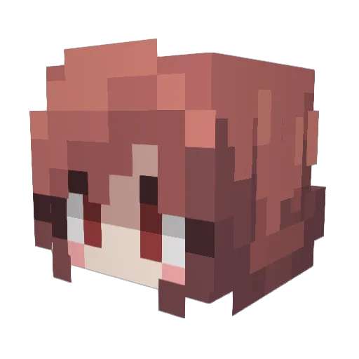 xM1yuki Minecraft avatar head, 3D render