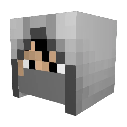 xM3fiSTO Minecraft avatar head, 3D render