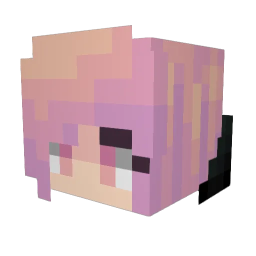 xM666 Minecraft avatar head, 3D render