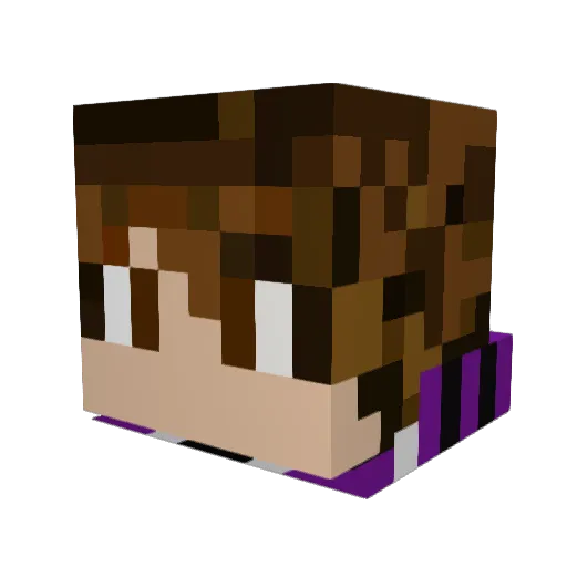 xMCHorizonx Minecraft avatar head, 3D render