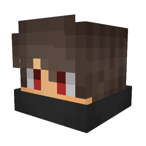 xMG_8 Minecraft avatar head, 3D render