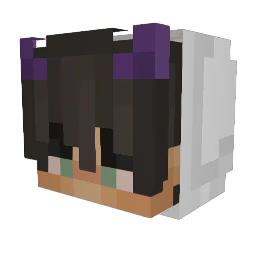 xMONKEYEK Minecraft avatar head, 3D render
