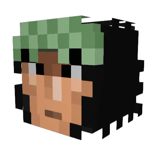 xMQHCx Minecraft avatar head, 3D render