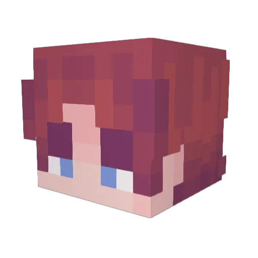 xMR7SSN Minecraft avatar head, 3D render