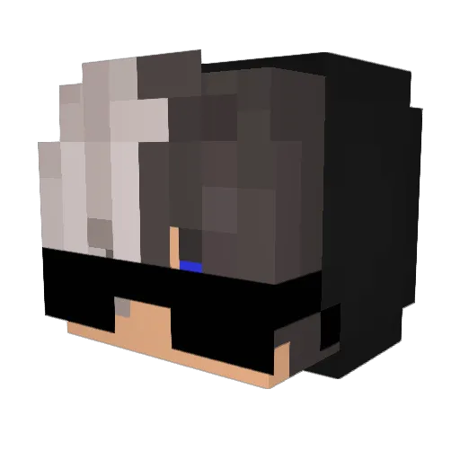 xMaTii1337 Minecraft avatar head, 3D render