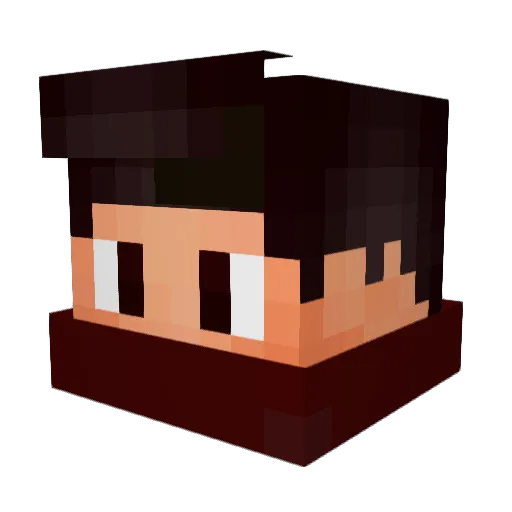 xMagestiik Minecraft avatar head, 3D render