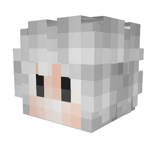 xMagicUnicorn Minecraft avatar head, 3D render