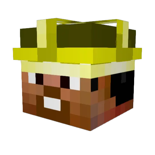 xMaiston Minecraft avatar head, 3D render