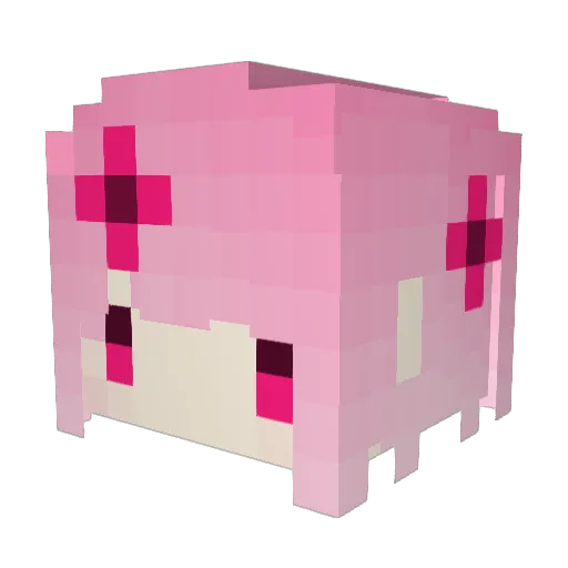 xMakinohara Minecraft avatar head, 3D render
