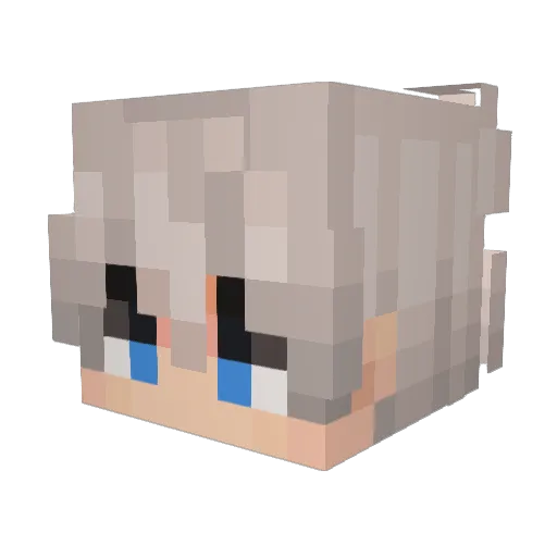 xMakuini Minecraft avatar head, 3D render