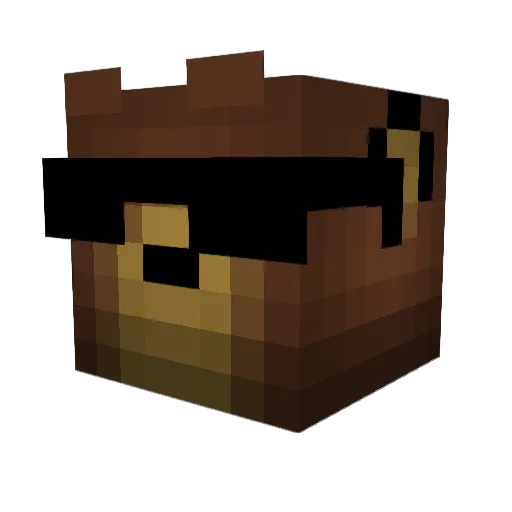 xManZBear_eZ_ Minecraft avatar head, 3D render