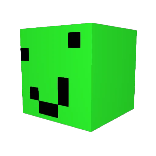 xManueh Minecraft avatar head, 3D render