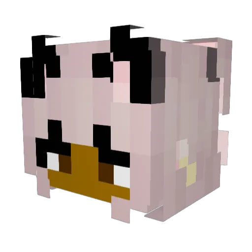 xMara_Mara Minecraft avatar head, 3D render