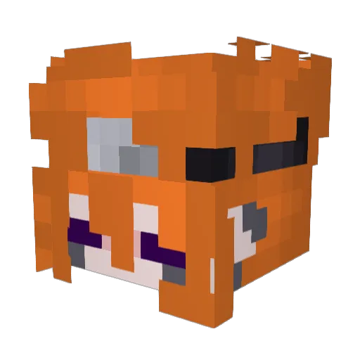 xMariajk Minecraft avatar head, 3D render