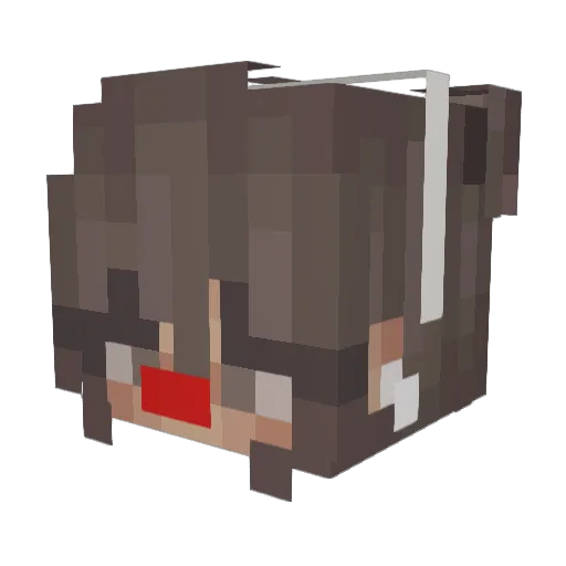 xMarianne_ Minecraft avatar head, 3D render