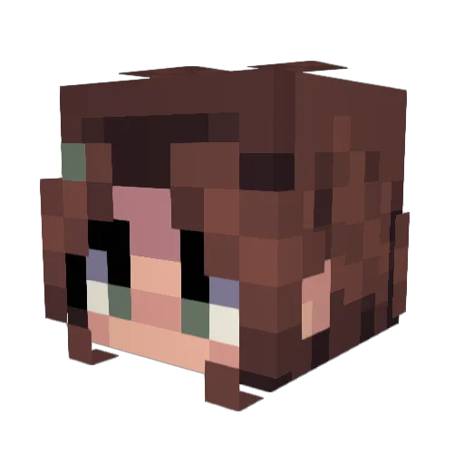 xMarshMalloww Minecraft avatar head, 3D render