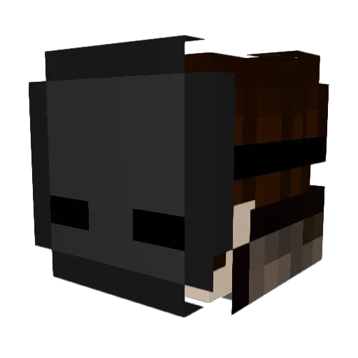 xMashkal Minecraft avatar head, 3D render