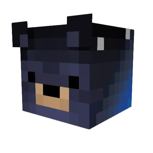 xMasterFi Minecraft avatar head, 3D render