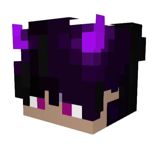 xMasterPuffy Minecraft avatar head, 3D render